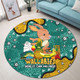 Australia Wallabies Custom Round Rug - Australian Big Things Round Rug