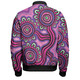 Australia Aboriginal Bomber Jacket - Dot Patterns From Indigenous Australian Culture Bomber Jacket