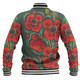 Australia Aboriginal Baseball Jacket - Aboriginal Style Australian Poppy Flower Background Baseball Jacket