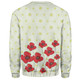 Australia Aboriginal Sweatshirt - Poppy Flowers Background In Aboriginal Dot Art Style Sweatshirt