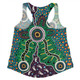 Australia Aboriginal Women Racerback Singlet - A Dot Painting In The Style Of Indigenous Australian Art Women Racerback Singlet