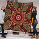 Australia Aboriginal Quilt - Brown Aboriginal Style Dot Painting Quilt