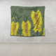 Australia Aboriginal Tapestry - Yellow Bottle Brush Flora In Aboriginal Painting Tapestry