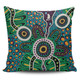 Australia Aboriginal Pillow Cases - A Dot Painting In The Style Of Indigenous Australian Art Pillow Cases