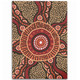 Australia Aboriginal Area Rug - Brown Aboriginal Style Dot Painting Area Rug