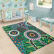 Australia Aboriginal Area Rug - A Dot Painting In The Style Of Indigenous Australian Art Area Rug