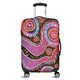 Australia Aboriginal Luggage Cover - Aboriginal Background Featuring Dot Design Luggage Cover