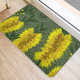 Australia Aboriginal Doormat - Yellow Bottle Brush Flora In Aboriginal Painting Doormat