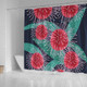 Australia Aboriginal Shower Curtain - Australian Hakea Flower Artwork Shower Curtain