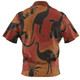 Australia Aboriginal Polo Shirt - Aboriginal Dot Art With Animals Polo Shirt