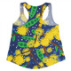 Australia Aboriginal Women Racerback Singlet - Australian Yellow Wattle Flower Artwork Women Racerback Singlet