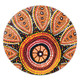 Australia Aboriginal Round Rug - Beautiful Dotted Leaves Aboriginal Art Background Round Rug