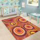 Australia Aboriginal Area Rug - Connection Concept Dot Aboriginal Colorful Painting Area Rug