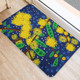 Australia Aboriginal Doormat - Australian Yellow Wattle Flower Artwork Doormat