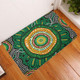 Australia Aboriginal Doormat - Green Aboriginal Style Dot Painting Doormat