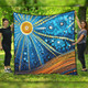 Australia Dreaming Aboriginal Quilt - Aboriginal Culture Indigenous Dot Painting Inspired Quilt