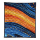 Australia Dreaming Aboriginal Quilt - Aboriginal Culture Rive In Dot Painting Inspired Quilt