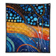 Australia Dreaming Aboriginal Quilt - Colorful Aboriginal With Indigenous Patterns Inspired Quilt