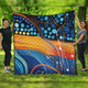 Australia Dreaming Aboriginal Quilt - Colorful Aboriginal With Indigenous Patterns Inspired Quilt