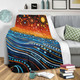 Australia Dreaming Aboriginal Blanket - Aboriginal Culture Indigenous Dreaming Dot Painting Art Inspired Blanket