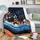 Australia Dreaming Aboriginal Blanket - Aboriginal Culture Indigenous Trees Dot Painting Art Inspired Blanket