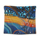 Australia Dreaming Aboriginal Tapestry - Colorful Aboriginal With Indigenous Patterns Inspired Tapestry