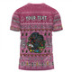 Penrith Panthers Christmas Custom T-shirt - Aussie Chrissie Spirit T-shirt (Pink)