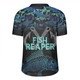 Australia Fishing Custom Rugby Jersey - Fish Reaper Fish Skeleton Blue Rugby Jersey