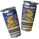 Parramatta Eels Tumbler - Ugly Xmas And Aboriginal Patterns For Die Hard Fan