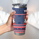 Sydney Roosters Tumbler - Ugly Xmas And Aboriginal Patterns For Die Hard Fan