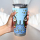 New South Wales Cockroaches Tumbler - Merry Christmas Our Beloved Team With Aboriginal Dot Art Pattern