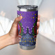 Melbourne Storm Tumbler - Merry Christmas Our Beloved Team With Aboriginal Dot Art Pattern