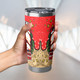 Redcliffe Dolphins Tumbler - Merry Christmas Our Beloved Team With Aboriginal Dot Art Pattern