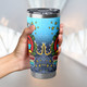 Gold Coast Titans Tumbler - Merry Christmas Our Beloved Team With Aboriginal Dot Art Pattern