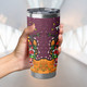 Brisbane Broncos Tumbler - Merry Christmas Our Beloved Team With Aboriginal Dot Art Pattern