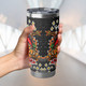 Wests Tigers Tumbler - Merry Christmas Our Beloved Team With Aboriginal Dot Art Pattern