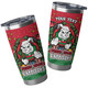 South Sydney Rabbitohs Tumbler - Merry Christmas Our Beloved Team With Aboriginal Dot Art Pattern