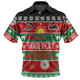 South Sydney Rabbitohs Aboriginal Custom Polo Shirt - Indigenous Knitted Ugly Xmas Style Polo Shirt