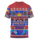 Newcastle Knights Christmas Aboriginal Custom T-shirt - Indigenous Knitted Ugly Xmas Style T-shirt