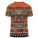 Wests Tigers Christmas Aboriginal Custom T-shirt - Indigenous Knitted Ugly Xmas Style T-shirt