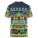 North Queensland Cowboys Christmas Aboriginal Custom T-shirt - Indigenous Knitted Ugly Xmas Style T-shirt