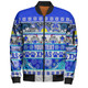 Canterbury-Bankstown Bulldogs Christmas Aboriginal Custom Bomber Jacket - Indigenous Knitted Ugly Xmas Style Bomber Jacket