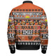 Wests Tigers Christmas Aboriginal Custom Bomber Jacket - Indigenous Knitted Ugly Xmas Style Bomber Jacket