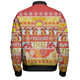 Redcliffe Dolphins Christmas Aboriginal Custom Bomber Jacket - Indigenous Knitted Ugly Xmas Style Bomber Jacket