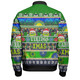 Canberra Raiders Christmas Aboriginal Custom Bomber Jacket - Indigenous Knitted Ugly Xmas Style Bomber Jacket