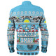 Cronulla-Sutherland Sharks Christmas Aboriginal Custom Long Sleeve Shirt - Indigenous Knitted Ugly Xmas Style Long Sleeve Shirt