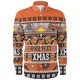 Wests Tigers Christmas Aboriginal Custom Long Sleeve Shirt - Indigenous Knitted Ugly Xmas Style Long Sleeve Shirt