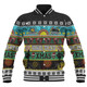 Penrith Panthers Christmas Aboriginal Custom Baseball Jacket - Indigenous Knitted Ugly Xmas Style Baseball Jacket