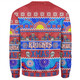 Newcastle Knights Christmas Aboriginal Custom Sweatshirt - Indigenous Knitted Ugly Xmas Style Sweatshirt