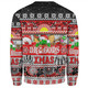 St. George Illawarra Dragons Christmas Aboriginal Custom Sweatshirt - Indigenous Knitted Ugly Xmas Style Sweatshirt